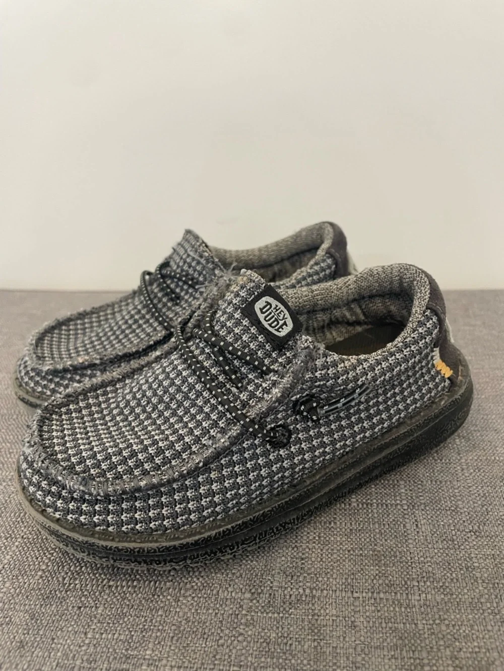 HEY DUDE Little Kid Wally Sport Mesh Loafers Gray Size 8